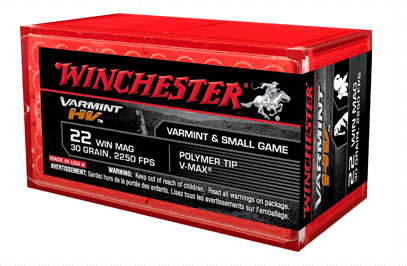 Winchester Ammunition, Rimfire, 22WMR, 30 Grain, V-Max, 50 Round Box