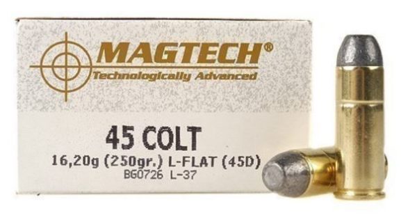 Magtech Cowboy Action Ammunition 45 Colt (Long Colt) 250 Grain Lead Flat Nose