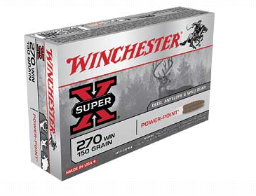 Winchester Ammunition, Super-X, 270 WSM, 150 Grain, Power Point, 20 Round Box