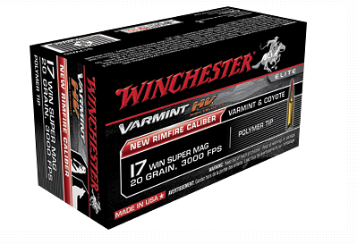 Winchester Ammunition, Varmint HV, 17WSM, 20 Grain, V-Max, 50 Round Box