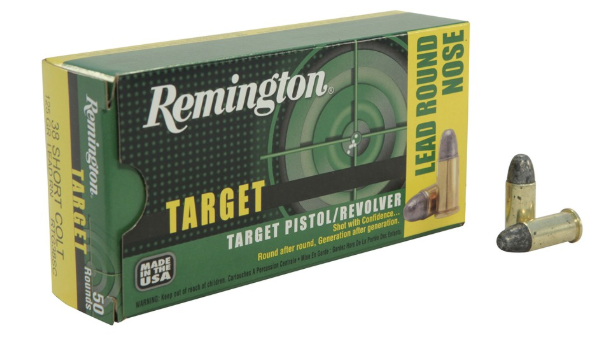 Remington Target Ammunition 38 Short Colt 125 Grain Lead Round Nose Box Of 50 Salida Gun Shop