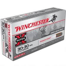 Winchester Ammunition, Super-X, 30-30, 170 Grain, Power Point, 20 Round Box