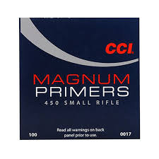 CCI Magnum Small Rifle Primers NO. 450 (out of stock, no backorder)