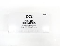 CCI NO. 34 Primers  (out of stock, no backorder)