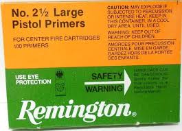 Remington 2 1/2 Large Pistol Primers  (out of stock, no backorder)