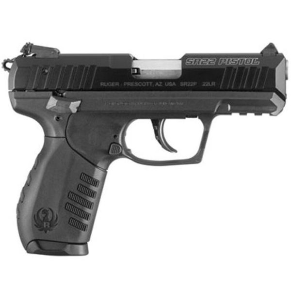 NEW Ruger SR22 .22lr semi auto pistol Black Stock# 32254