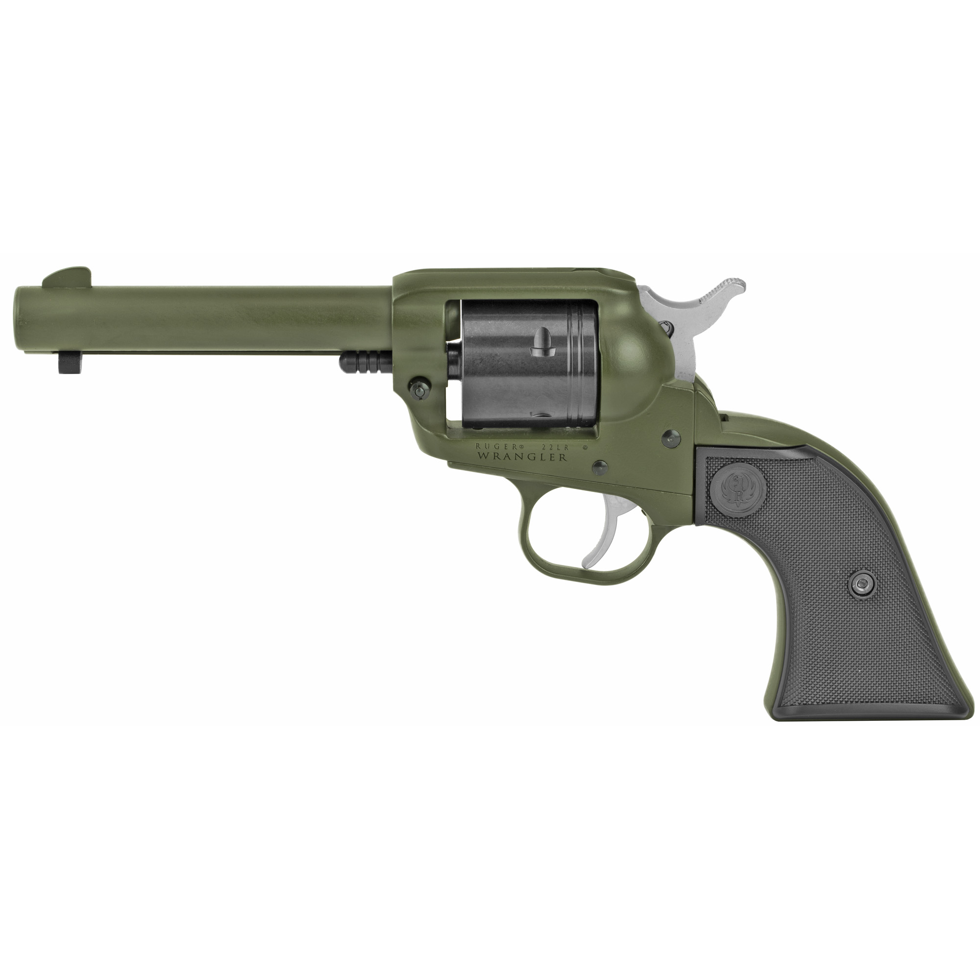 New Ruger Wrangler OD Green Revolver, .22 LR Stock# (out of stock, special  order) - Salida Gunshop