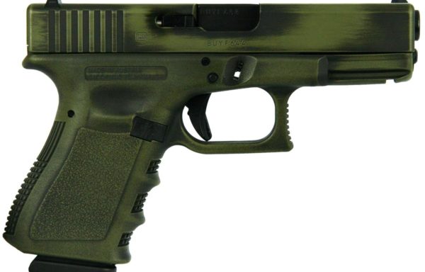 New Glock 19 Gen3 Bazooka Green Distressed Semi Auto Pistol, 9mm Stock# OUT OF STOCK
