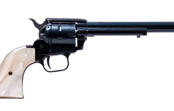 New Heritage Rough Rider Pearl grip 6.5″ revolver .22LR/22 WMR 6 RD Stock# BACKORDER