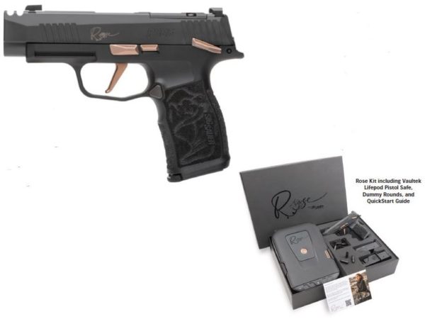 NEW SIG P365XL ROSE COMP OPTIC READY SEMI AUTO 9MM PISTOL WITH VAULTEK SAFE STOCK# Backorder Available